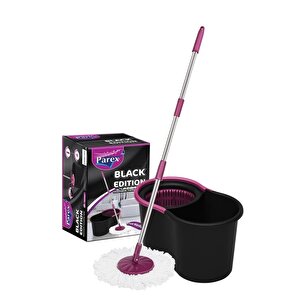 Black Edition Otomatik Temizlik Seti - Kova Mop Seti 958aseri