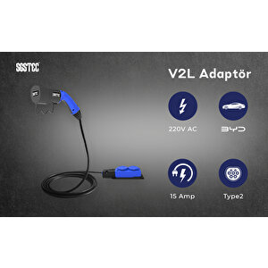 Sgstec Byd 3mt Kablolu 2'li V2l Uzatma Priz Adaptör
