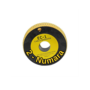 1000 Adet 2 Numara Ec-1 Kablo Numaratörü