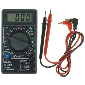 Dijital Avometre Multimetre Ölçü Aleti Dt830d Buzırlı Problar Dahil