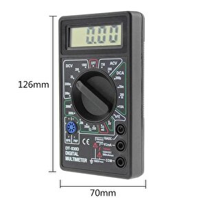 Dijital Avometre Multimetre Ölçü Aleti Dt830d Buzırlı Problar Dahil