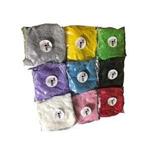 Renkli Dekoratif Kum Oyuncak Kumu  (5 Paket) Vazo Kumu Bahçe Dekor Saksı Terraryum Kum 3,5 Kg