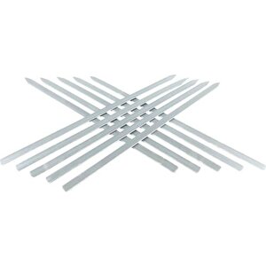 Kanat Şiş Tavuk Şiş  Sebze Sişi Ciğer Şiş Silme Demir (10 Adet) 70 Cm Uzunluk 1,2 Cm En 3 Mm Kalınlık