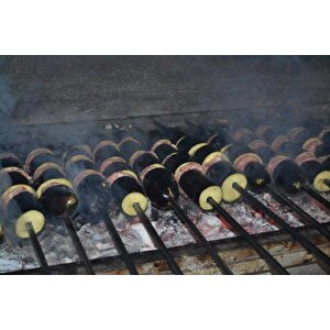 Patlıcan Kebap Şişi Sebze Şişi Transmisyon Demir 8 Mm Kare Kalınlık (15 Adet)