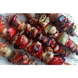 Kare Çöp Şiş Ciğer Şiş Tavuk Şiş Kuşbaşı Et Şişi 10 Adet 70 Cm (5mm)