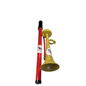 Yüksek Desibelli Havalı Pompa Bisiklet Kornası Havalı Kamyon Kornası (sarı-kırmızı)