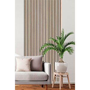 137 Cm 12 Adet Mdf Ahşap Çita - Panel Deği̇ldi̇r - Naturalmeşe