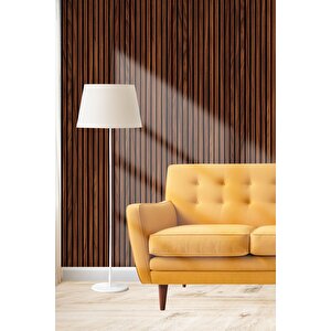 Mdf Ahşap Akustik Duvar Paneli  60x275 Cm - Polisander