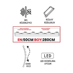 Mdf Akustik Duvar Ve Tavan Kaplama Paneli 50x280 Cm