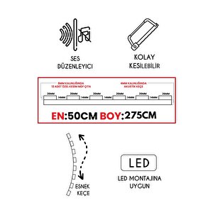 Mdf Ahşap Akustik Duvar Paneli 100x275 Cm - Polisander