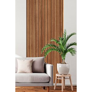 137 Cm 12 Adet Mdf Ahşap Çita - Panel Deği̇ldi̇r - Teak