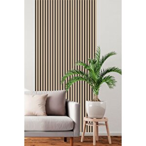 137 Cm 12 Adet Mdf Ahşap Çita - Panel Deği̇ldi̇r - Krem