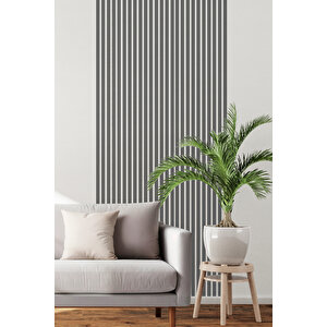 140 Cm 12 Adet Mdf Ahşap Çita (2,5 X 1 Cm) - Antrasit