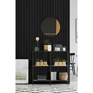 Mdf Ahşap Akustik Duvar Paneli 100x275 Cm - Siyah