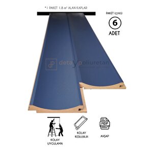 Mdf Ahşap Duvar Ve Tavan Lambri Kaplama - C Kalıp - 12cm X 280cm (6 Adet)