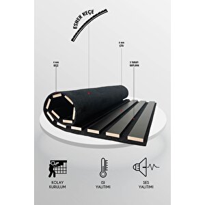 Mdf Ahşap Akustik Duvar Paneli 100x275 Cm - İzlandamavi