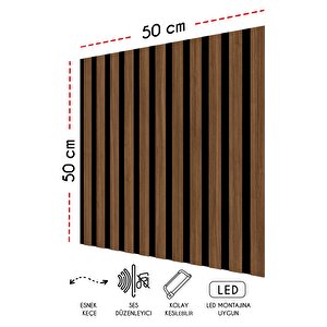Mdf Akustik Duvar Ve Tavan Kaplama Paneli 50x50 Cm - Barok