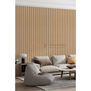Mdf Ahşap Duvar Ve Tavan Lambri Kaplama - Düz - 12cm X 280cm (8 Adet)