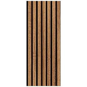 Mdf Akustik Duvar Ve Tavan Kaplama Paneli 30x60 Cm - Teak