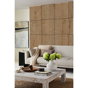Mdf Akustik Duvar Ve Tavan Kaplama Paneli 60x60 Cm - Safirmeşe
