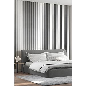 Mdf Ahşap Akustik Duvar Paneli 100x275 Cm - Beyaz
