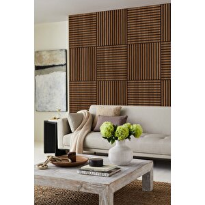 Mdf Akustik Duvar Ve Tavan Kaplama Paneli 60x60 Cm - Barok