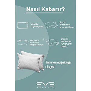 2 Adet Diamant Plus Kılıflı Fermuarlı Yıkanabilir Antialerjik Silikon Elyaf Yastık 50x70cm 800 gr