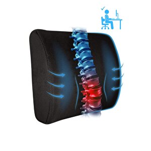 Visco Bel Destek Yastığı Memory Foam Dik Duruş Ortopedik Yastık Omurga Yastığı Ortopedik Sırt Destek Minderi