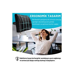 Visco Bel Destek Yastığı Memory Foam Dik Duruş Ortopedik Yastık Omurga Yastığı Ortopedik Sırt Destek Minderi