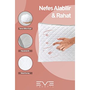8 Adet Klimax Serisi Kılıflı Fermuarlı Klimali Antialerjik Silikon Elyaf Yastık 50x70cm 900 Gr