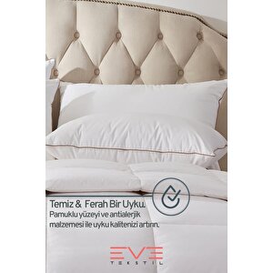 10 Adet Yellow Dream Serisi Fermuarlı Antialerjik Silikon Elyaf Dolgulu Yastık 50x70cm 1200gr