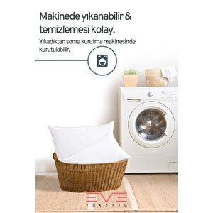 10 Adet Yellow Dream Serisi Fermuarlı Antialerjik Silikon Elyaf Dolgulu Yastık 50x70cm 1200gr
