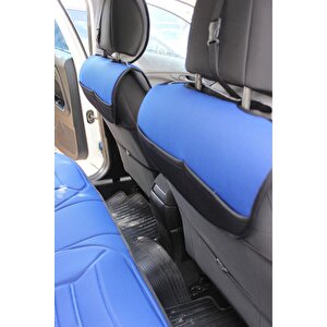 Volkswagen Passat B8 Lüx Oto Koltuk Minderi Ön Arka 5'li Set Five Star Serisi Mavi̇