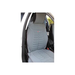 Seat Leon Lüx Oto Koltuk Minderi Ön Arka 5'li Set Five Star Serisi Gri̇