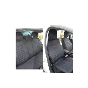 Nissan Almera Lüx Oto Koltuk Minderi Ön Arka 5'li Set Five Star Serisi Si̇yah Siyah