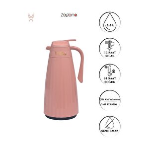 Zagana Termos 1.5 Litre Pembe