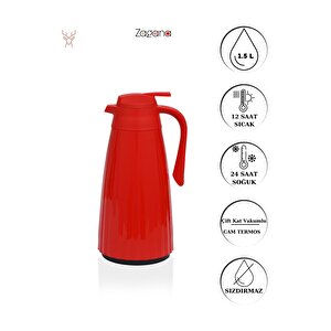Zagana Termos 1.5 Litre Kırmızı