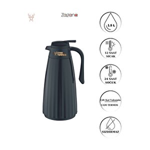 Zagana Termos 1.5 Litre Siyah