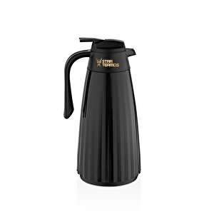 Zagana Serisi 1.5 Litre Cam Termos - Siyah