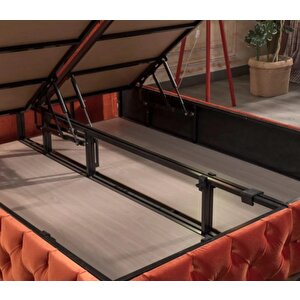 Çift Kişilik Sandıklı Baza Başlık (yatak Hariç) Tarçın 200x200 cm
