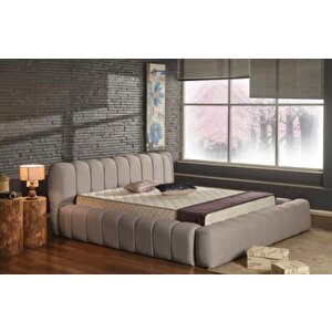 Çift Kişilik Baza Başlık Havuzlu Sandıklı Yere Yakın Baza Yasmin 160x200 cm