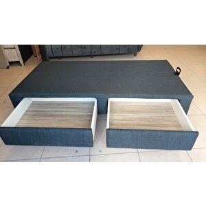 Çekmeceli Tek Kişilik Baza Başlık Yatak 100x200 cm