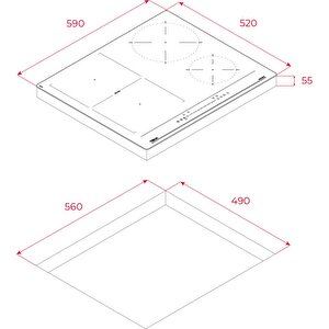 Ocak İndüksiyonlu Ibf 64200 Sss Bk