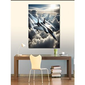 Kanvas Tablo Gökyüzü Jetleri 70x100 cm