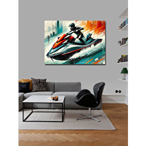 Kanvas Tablo Jet Ski Aksiyonu 100x140 cm