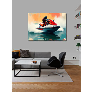 Kanvas Tablo Deniz Üzerinde Jet Ski 70x100 cm