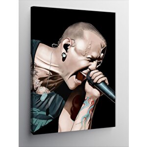 Kanvas Tablo Chester Bennington 100x140 cm
