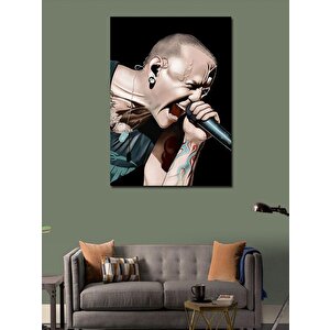 Kanvas Tablo Chester Bennington 100x140 cm