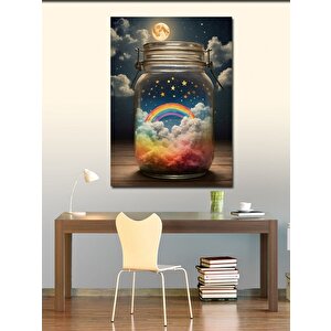 Kanvas Tablo Kavanozdaki Gökyüzü 70x100 cm