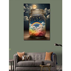 Kanvas Tablo Kavanozdaki Gökyüzü 70x100 cm
